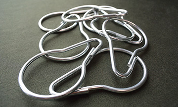 Zinc plated iron hooks