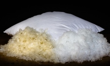 Cuscino in piuma d’oca e <nobr>roll-fill</nobr>